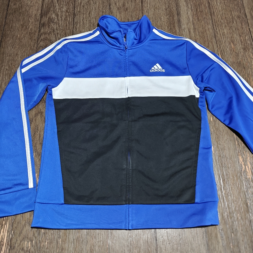 AdidasClothingColorblock Tricot Kids Jacket  Size Medium 10/12. - Picture 7 of 7